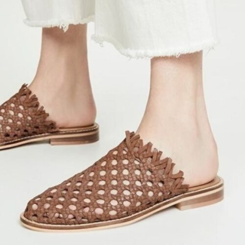 Free People Mirage Cognac Mules